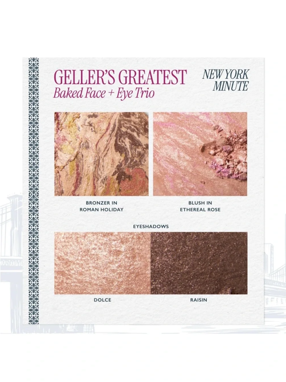 Laura Geller Geller's Greatest New York Minute Baked Face & Eye Palette NIB